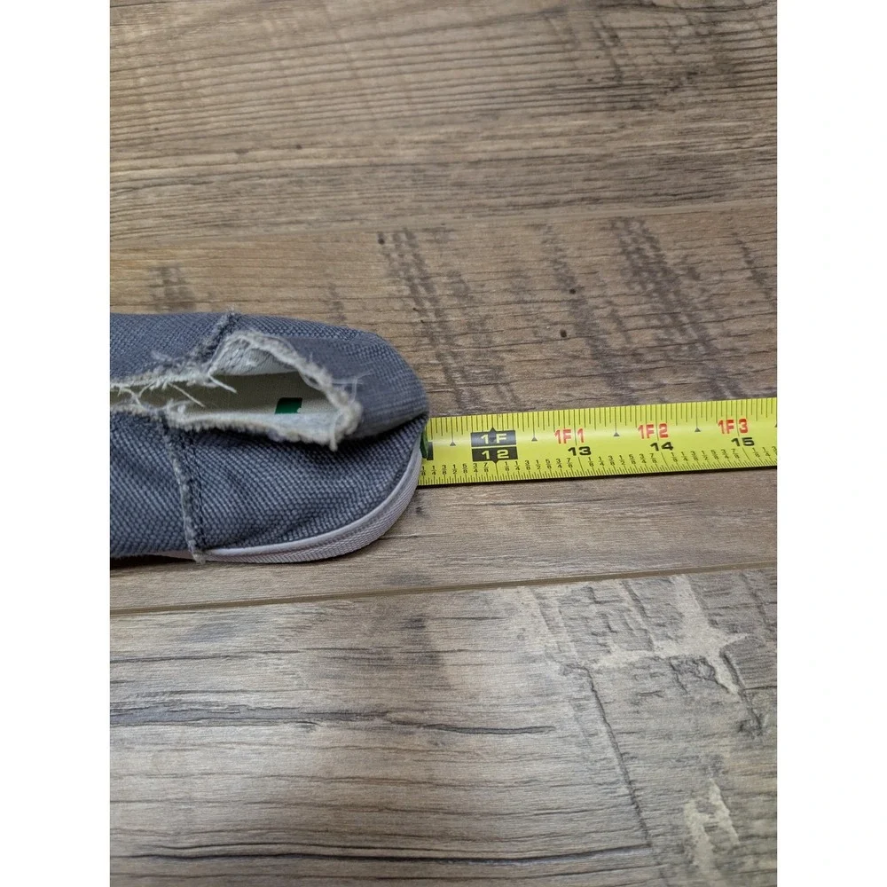 Sanuk Slip On Canvas Shoes‎ Women's Size 10 Gray Casual Skate Surf Style